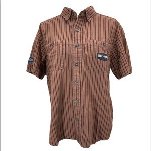 HARLEY-DAVIDSON Short Sleeve Men’s Button Down Shirt Size Medium